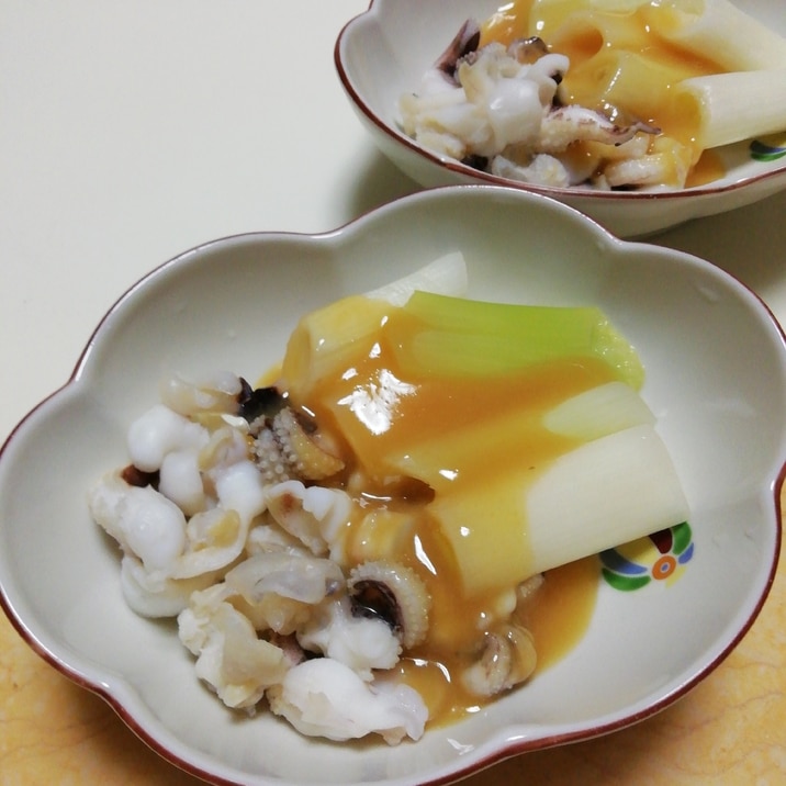 紋甲いかげそと長ネギの酢みそ レシピ 作り方 By イク9110 楽天レシピ 紋甲いかげそと長ネギの酢みそ レシピ 作り方 By イク9110 楽天レシピ